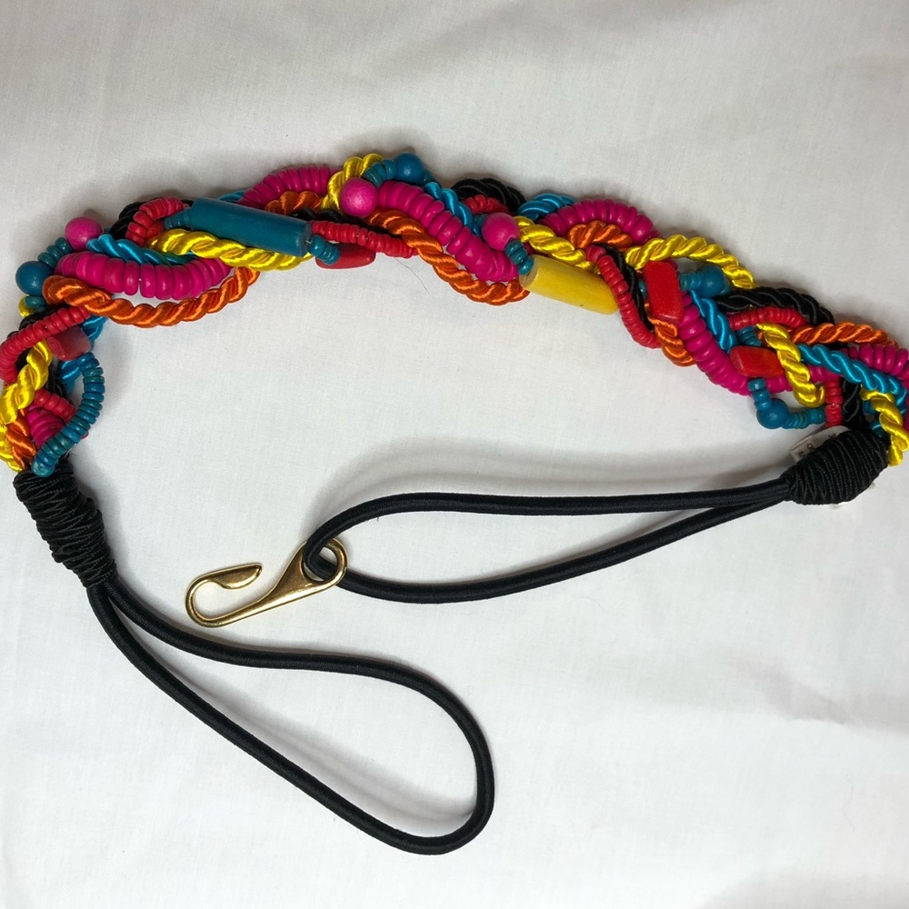 Vintage beaded waist belt - Picture 3 of 4